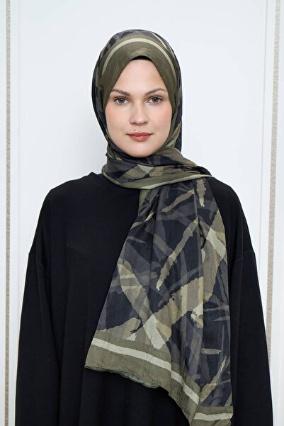 Modakaşmir Line Pattern Bamboo Shawl