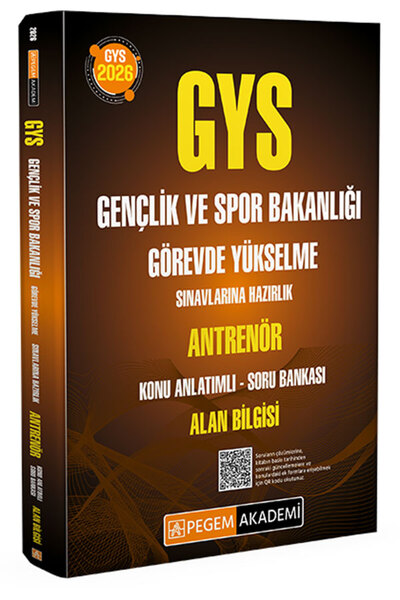 Pegem Akademi Yayıncılık 2026 GYS Gençlik ve Spor Bakanlığı Görevde Yükselme ...