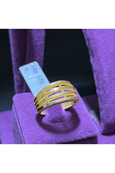 paksoy kuyumculuk 22 Ayar Altın Yüzük Kaburga Tasarım 3.40gr 14 Numara Kadın ...