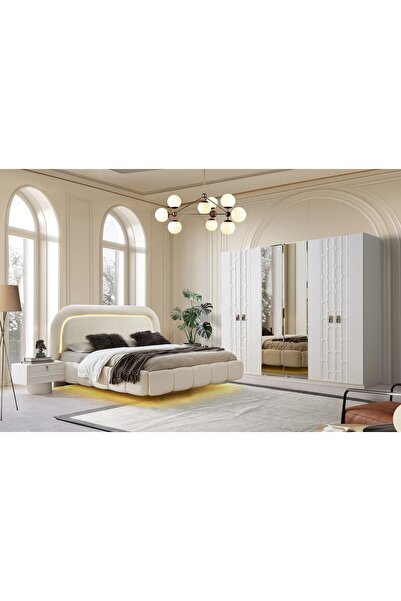 AYDINEV SİDNEY MDF BAZALI YATAK ODASI TAKIM
