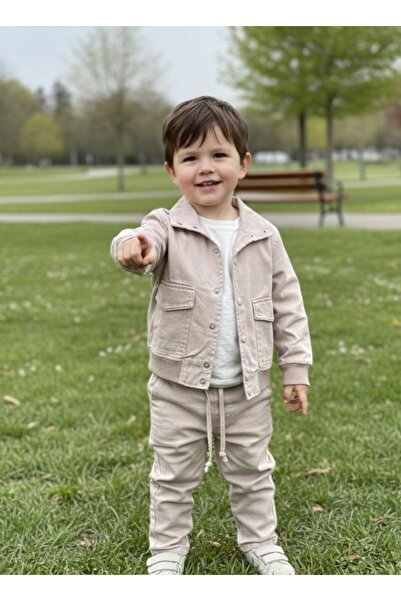 Ugly Duck SET JACHETĂ-POANTĂ PENTRU VÂRSTE 3-8 ANI - BEJ