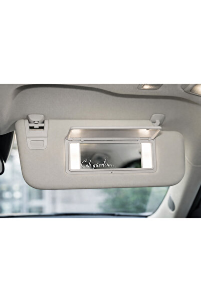 DRN DİZAYN Çok Güzelsin Yazılı Araç Ayna Sticker – Araba Güneşlik Aynası Yazı...