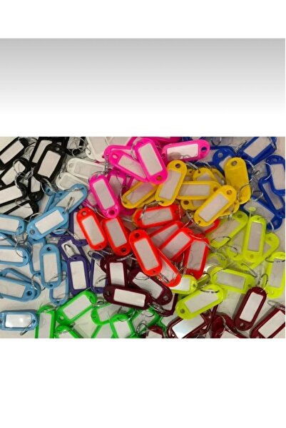 ÖZEN KEYS Plastik Anahtarlık İİsimlik Karışık Renkli 100 Adet