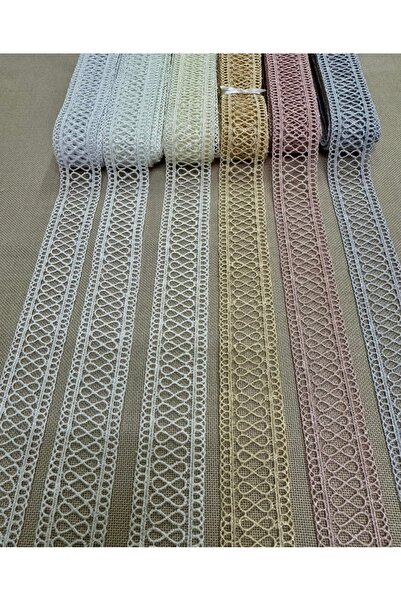 Butik Bridal Koleksiyon Kolber Güpür 9 Metre – Ekru Yoğun Desen Gelinlik & Or...