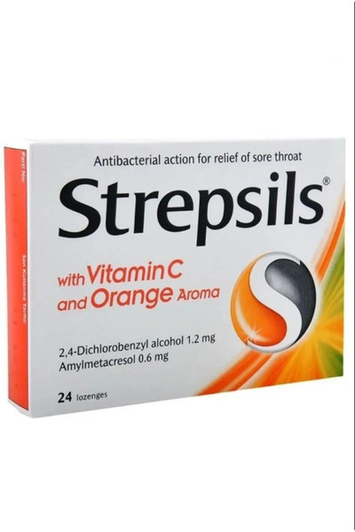 STREPSİLS Portakal & C Vitamini Aromali 24 Pastil 1 adet