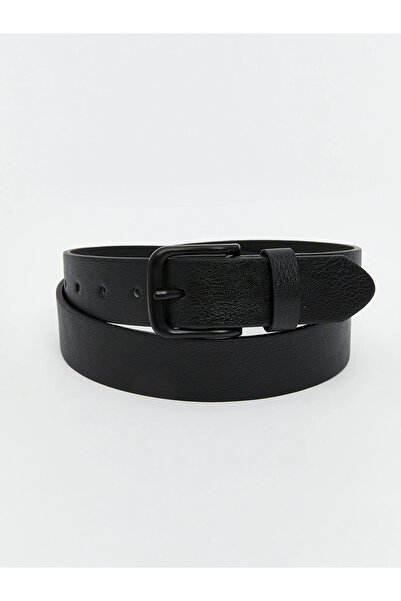 LC Waikiki ACCESORII LCW Curea pentru bărbați cu aspect piele neagră