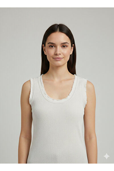 centilmen Bdk Ribbed Crew Neck Sleeveless Blouse 3000