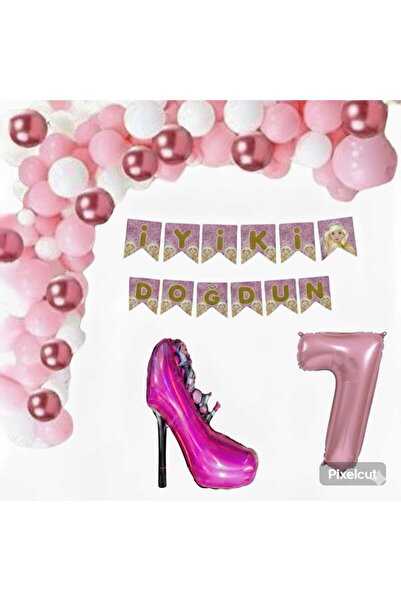 Mehca barbie folyolu 7 yaş doğum günü konsepti