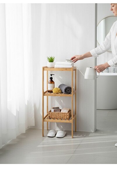 Trendylife Bamboo 3-Tier Multi-Purpose Shelf - Vertical Shoe Rack Towel Rack ...