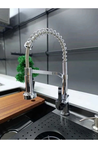 Fualora Industrial Type Spiral Kitchen Sink Faucet