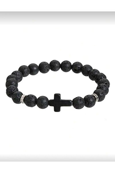 Handmade Bracelet with colored beads and cross