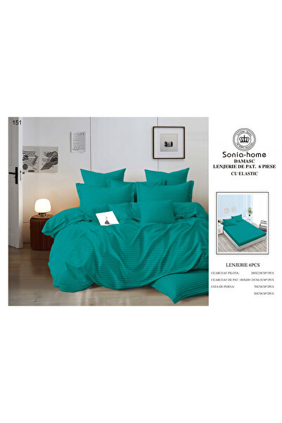 FIONNA.RO Damask Cotton Underwear With Stretchy - Turquoise