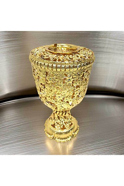 Bakhoor BoSidin حامل بخور العود، ارتفاع 30 سم، مبخرة معدنية عربية من خشب العو...