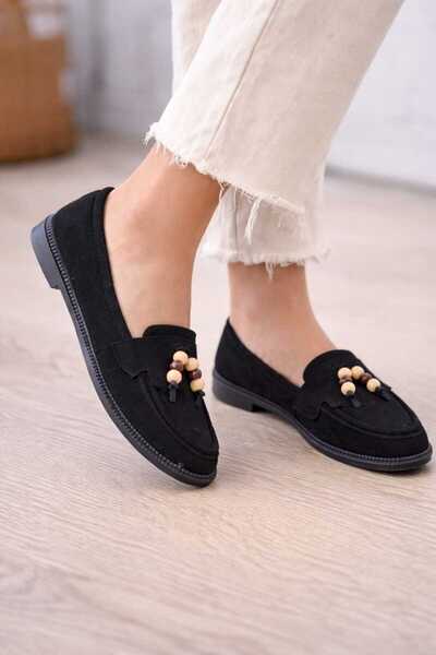 POTEEN Γυναικεία Loafer Παπούτσια Vega με χάντρες, από μαλακό σουέτ, ανατομικ...