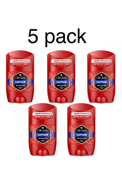 Old Spice 5 x CAPTAIN deodorant stick for men 1.7 fl.oz / 50 ml