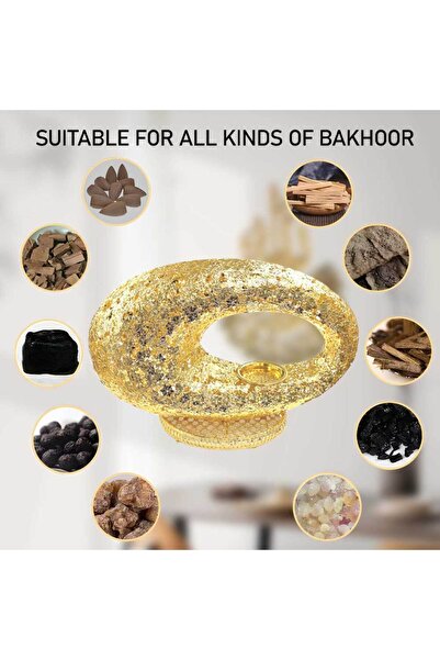 Bakhoor BoSidin مبخرة كبيرة بتصميم متحف المستقبل، حامل بخور وعود، مبخرة