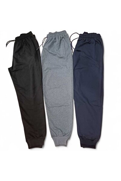 AZRA ÇOCUK GİYİM 3 Pieces of Sweatpants in Large Size with Zippered Pockets, ...