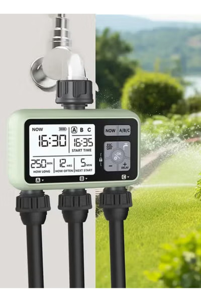 Taimi Sprinkler Timer, 3-Outlet Hose Timer Programmable Water Timer-1 to 3 Point