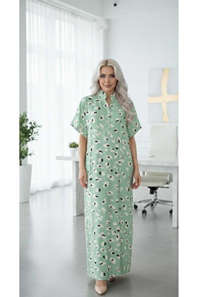 BRK Long house shirt with short sleeves, decorated with beautiful graphics