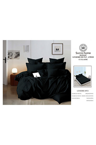 FIONNA.RO Damask Cotton Underwear With Stretchy - Black