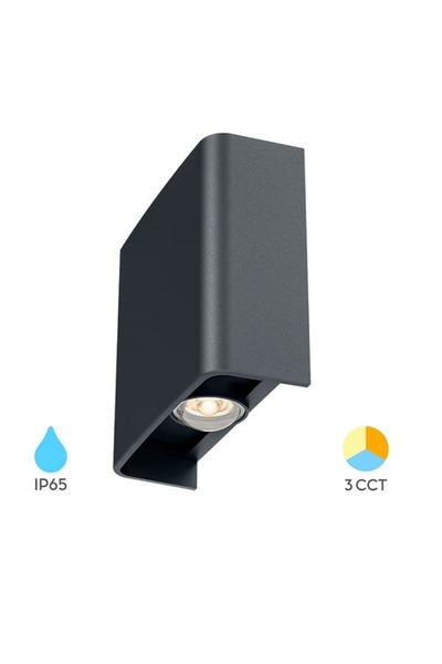 Braytron 3 Renk Modlu iç-dış Mekan LED Duvar Armatürü 3cct BG38-03182 Haiti A...