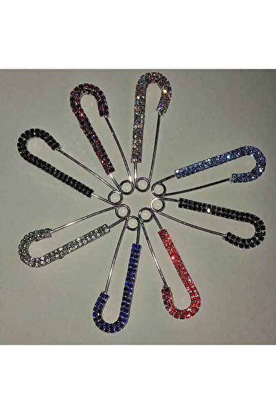 shop 8 adet rengarenk iskoç yaka iğnesi broş, düğün,nişan,kına,sevgili,annele...