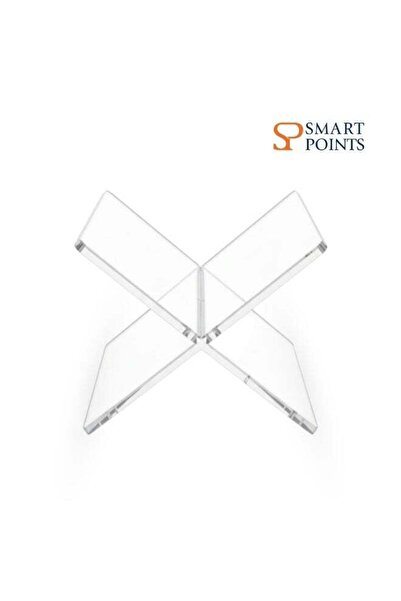 SMARTPOINTS Acrylic Book Stand, Functional Clear Extra Thick Acrylic Book Dis...