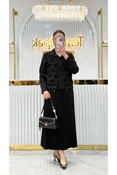 BELEN Boncuk İşlemeli ve Piliseli Etekli Takım