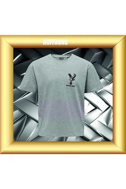 HOFFNUNG Unisex Short Sleeve Round Neck Hoffnunf League Printed Solid Color t...