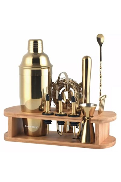 Klausberg Set Shaker Cocktail, Auriu, 16 Piese