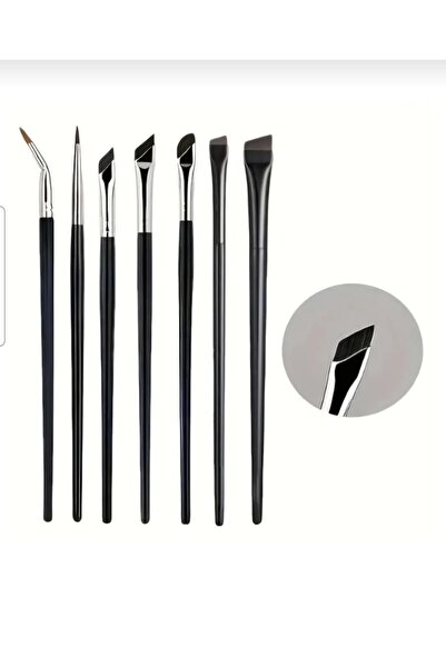 DRECCEX 7 Adet Açılı Göz Makyaj Fırça Seti , Göz Makyajı için Fırça