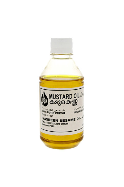 Nasreen Pure Expeller Cold Pressed Pungent Mustard Cooking Oil (250ml)