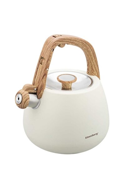 Klausberg Fierbător cu fluierat 2,5 l, cremă