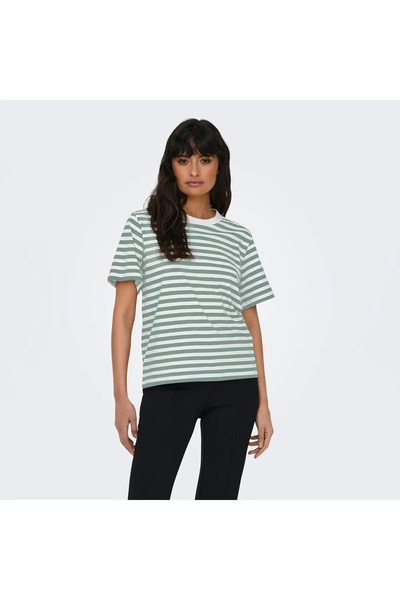 ONLY Lıvvına Striped Regular Fit Women's T-Shirt 15272227