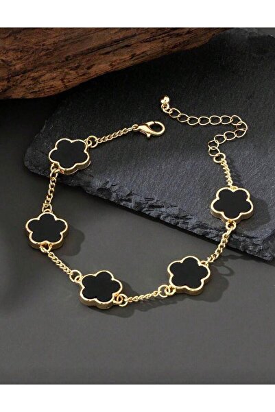 charmstore Clover flower bracelet with adjustable length