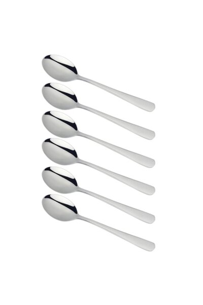 Kinghoff Set of 6 Coffee Spoons, KINGHOFF, Stainless Steel, Silver