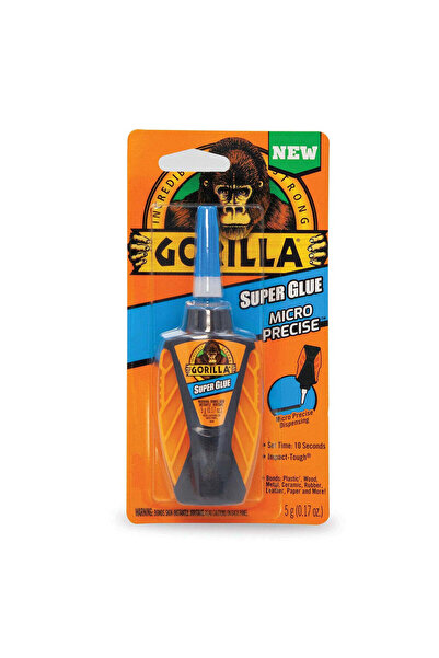 GORILLA Micro Precision Super Glue – 5 g Clear High-Strength Bond