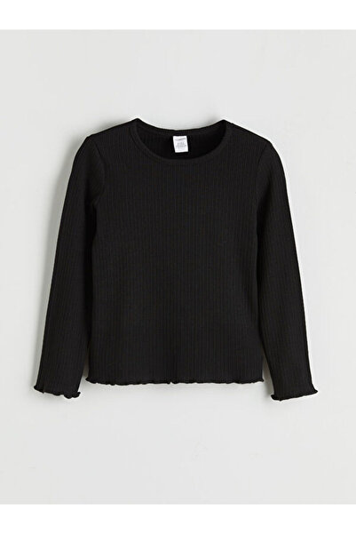 LC Waikiki RMZ GİYİM FARKIYA تي شيرت بناتي ذو ياقة روبا مزخرفة ومكشكشة