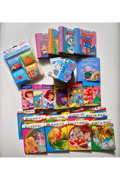 Çiçek Yayıncılık Muhteşem Minik Kitaplar Seti - 29 Kitap - Banyo kitapları he...