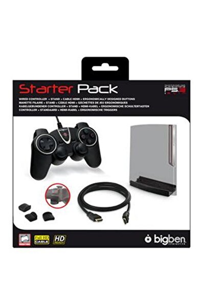 Bigben Starter Pack for PlayStation PS3, controller, HDMI cable, triggers and...