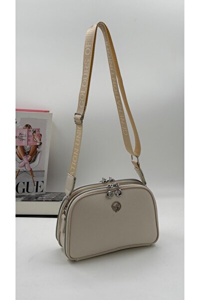 DMG Collection Geantă de umăr pentru femei cu 4 compartimente, cu detaliu cur...