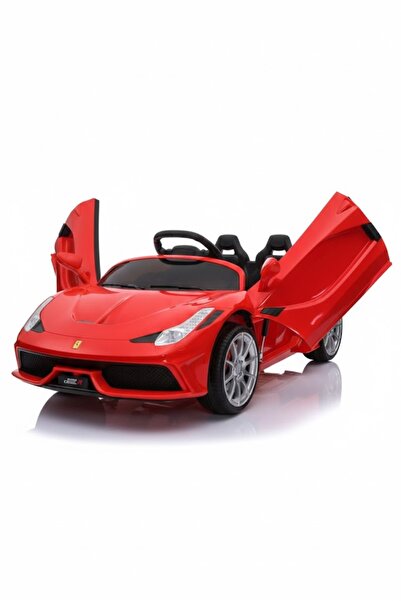 Rally سيارة أطفال كهربائية بيضاء بتصميم فيراري