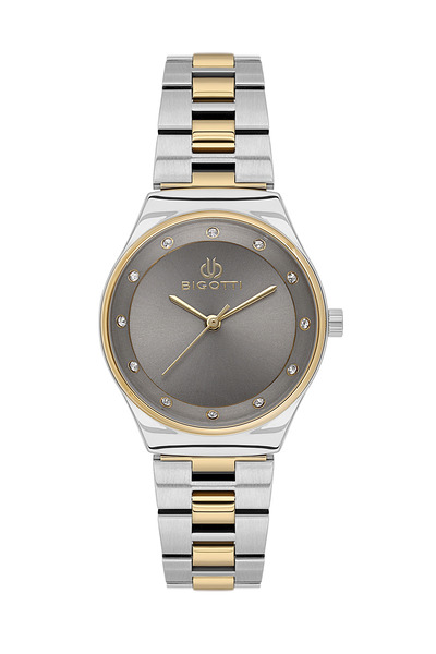 Biggoti Raffinato Silver and Gold Stainless Steel Watch for Women BG.1.10665-6