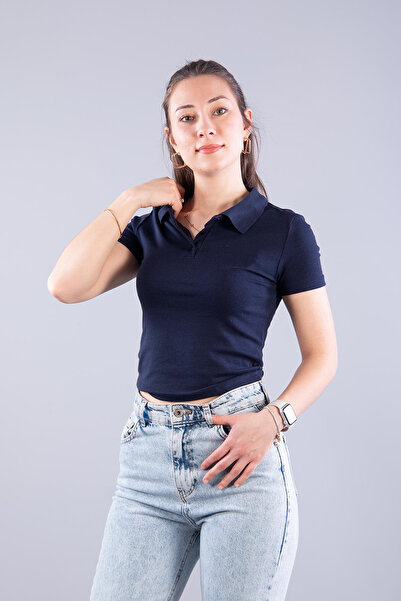 Mckanzie 4311 Polo Collar Buttoned Modal T-Shirt