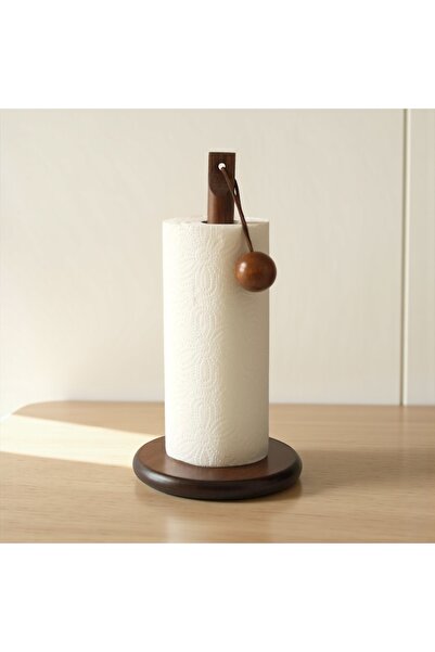 ELZEY HOME Natural Acacia Bulk Paper Towel Holder