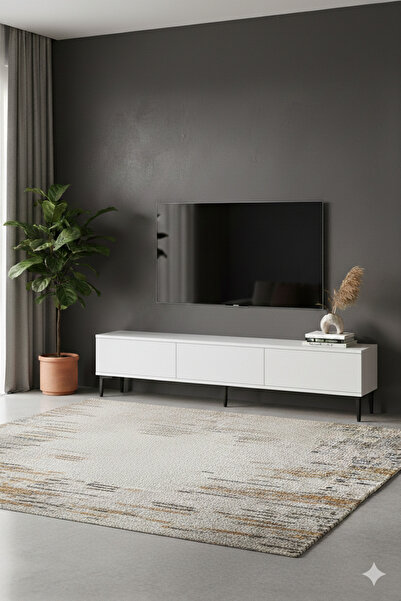 zetuna home TSA1899B - TSA180 TV STAND, TV SEHPASI ve TV ÜNİTESİ BEYAZ 180CM