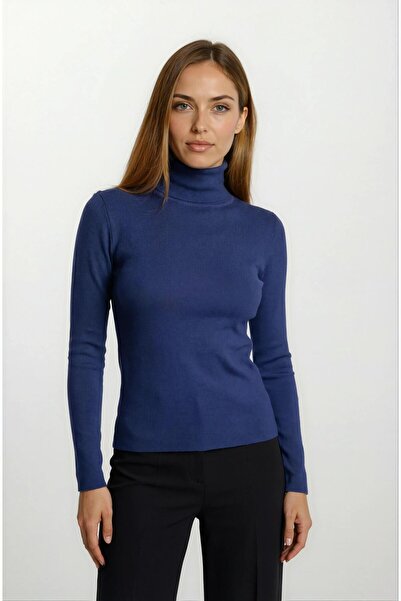 Spazio Valverde Balıkçı Yaka Uzun Kol Triko LACİVERT