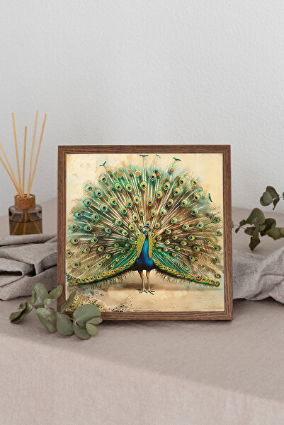 Dekorsiahome Τετράγωνος πίνακας με ξύλινο πλαίσιο TK3332