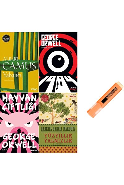 Can Yayınları Yabancı + 1984 +Hayvan Çiftliği + Yüzyıllık Yalnızlık / 4 Kitap...