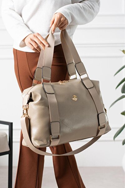 Çanta Trend Light Mink Unisex Soft Faux Leather Casual Hand Shoulder Sports B...